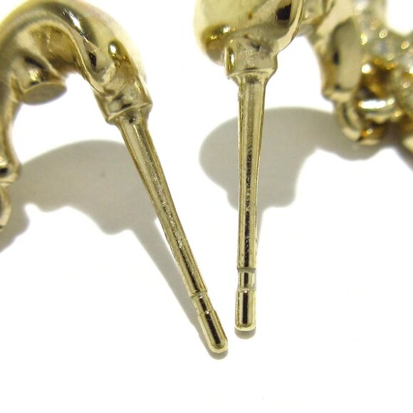 Auth CHANEL Coco - Silver Hardware Earrings - Picture 2 of 7